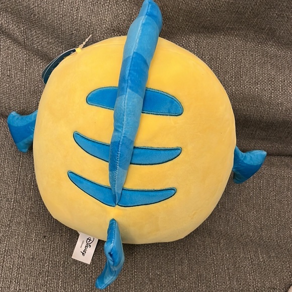 Squishmallow Disney The Little Mermaid - Flounder 10 inch New With Tags - Picture 2 of 4